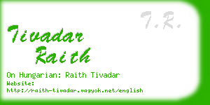 tivadar raith business card